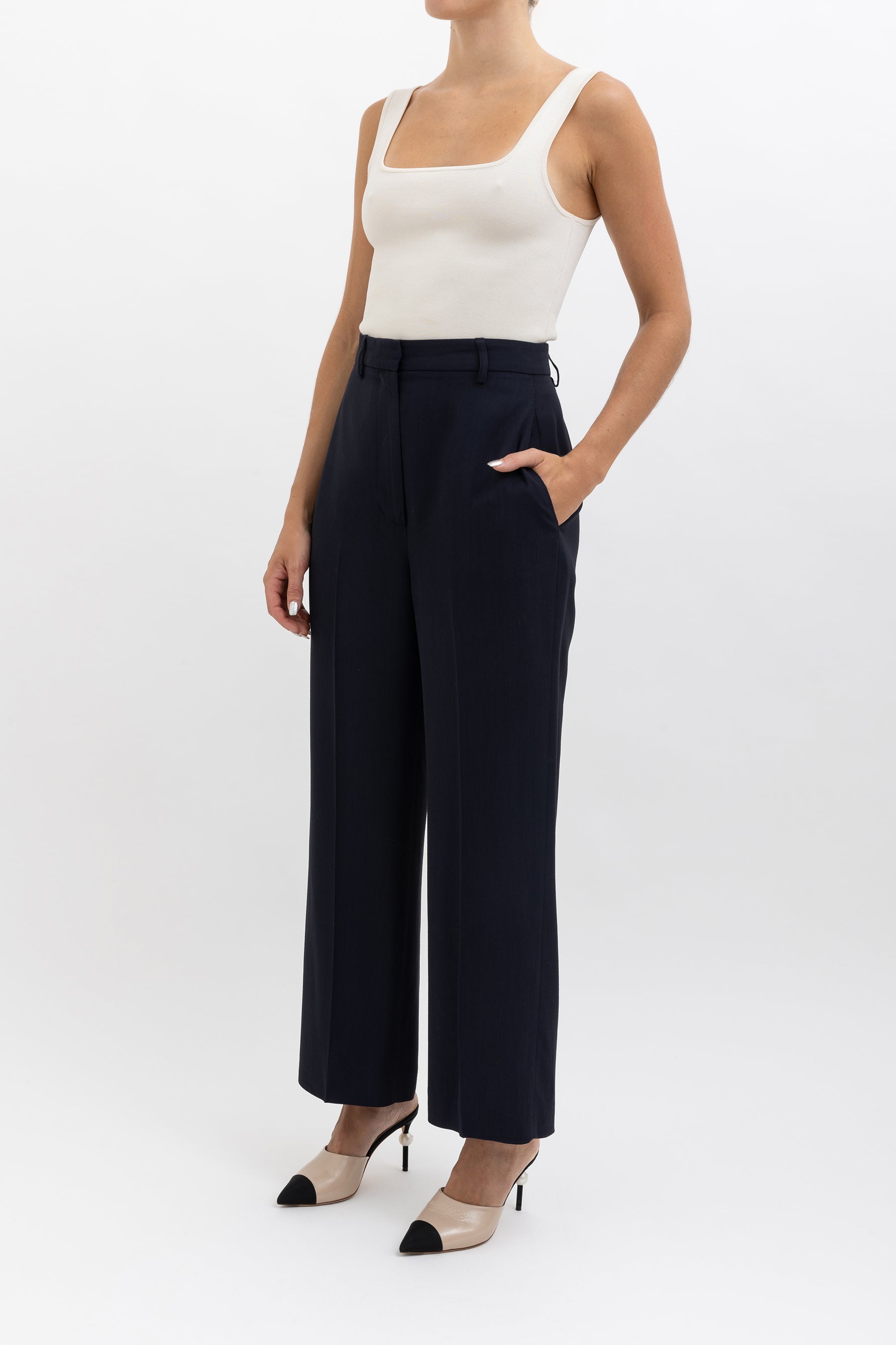 Tailored Cropped Trousers