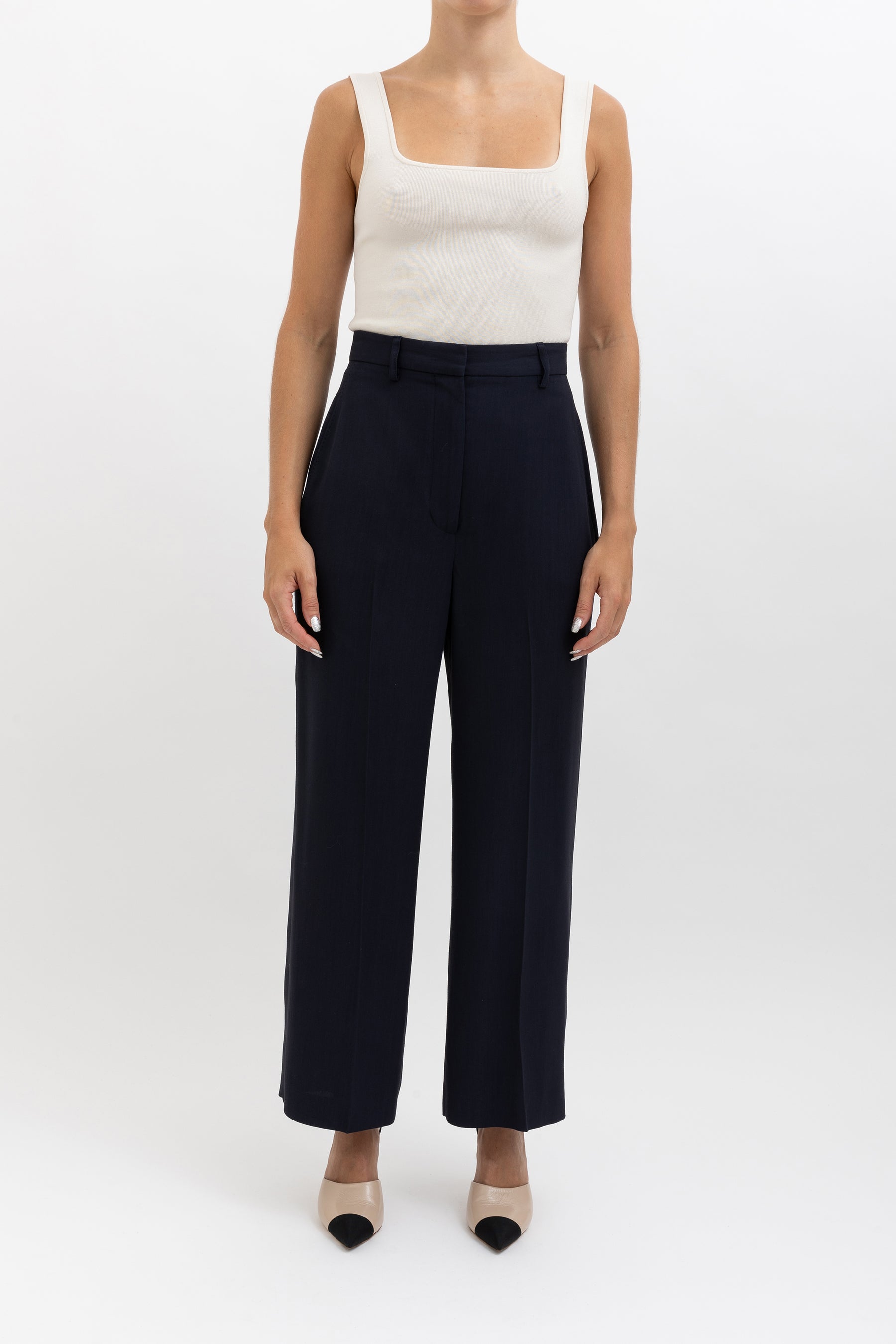 Tailored Cropped Trousers