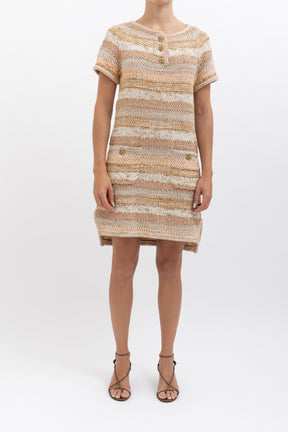 Woven Tweed Mini Dress