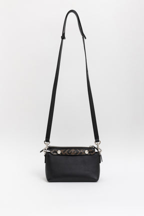 'By The Way' Small Black Leather Mini Boston Bag