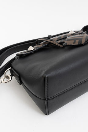 'By The Way' Small Black Leather Mini Boston Bag