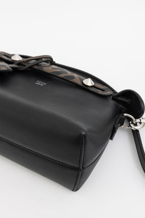 'By The Way' Small Black Leather Mini Boston Bag