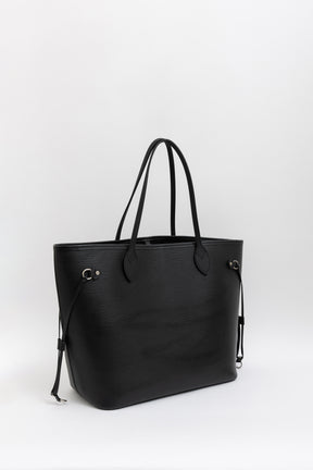 Neverfull MM Epi Leather Tote Black