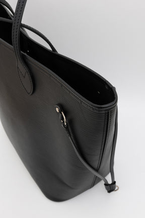 Neverfull MM Epi Leather Tote Black