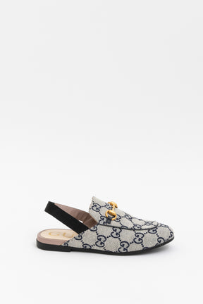 Kids Monogram Slingback Loafers