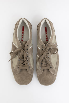 Suede Logo Sneakers