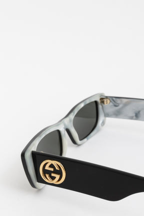 Pearl Rectangle Sunglasses