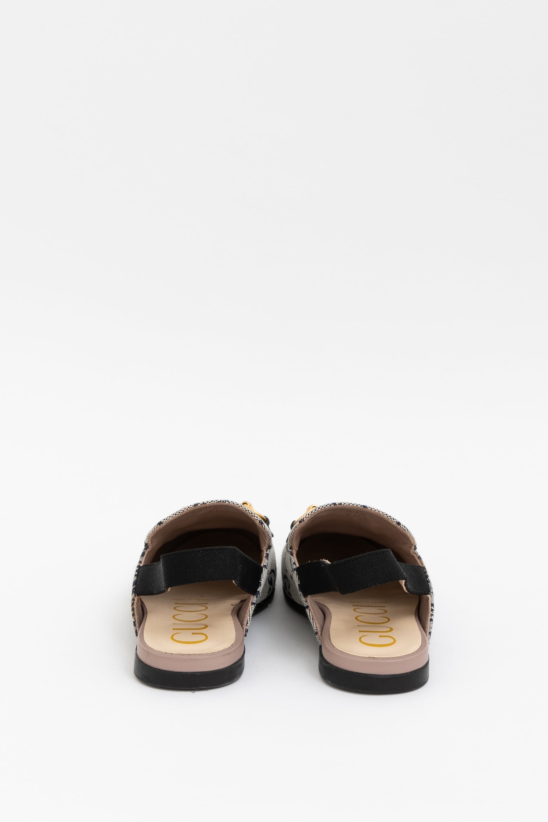 Kids Monogram Slingback Loafers