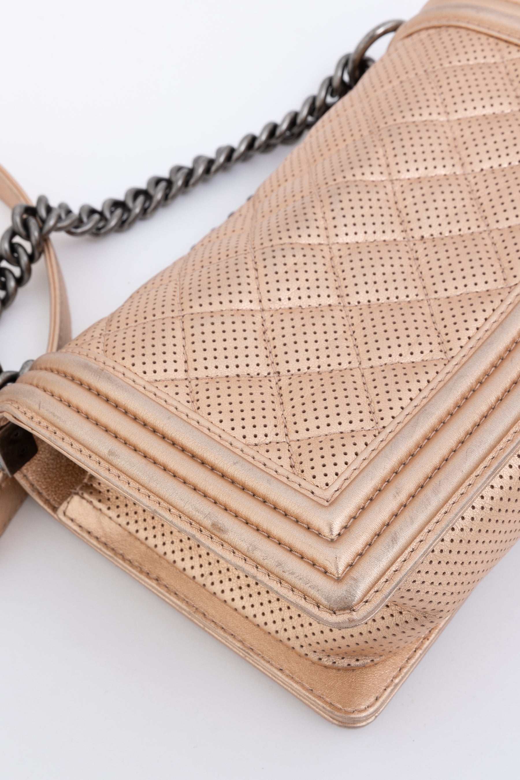 Perforated Medium Boy Bag