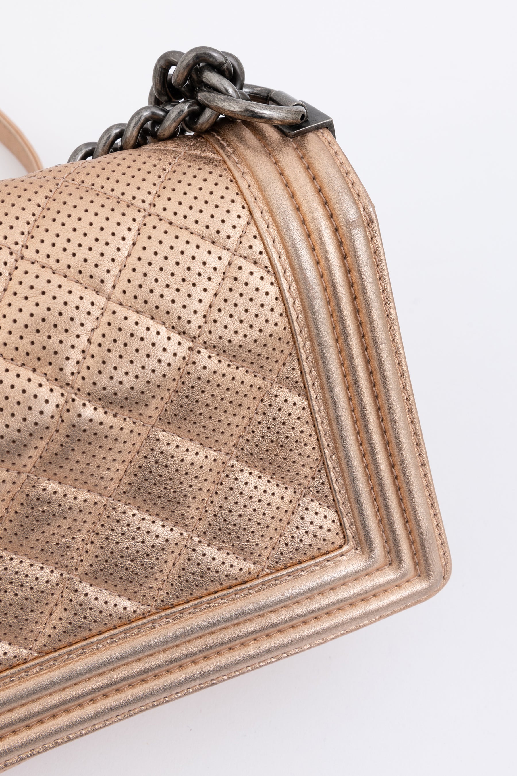 Perforated Medium Boy Bag