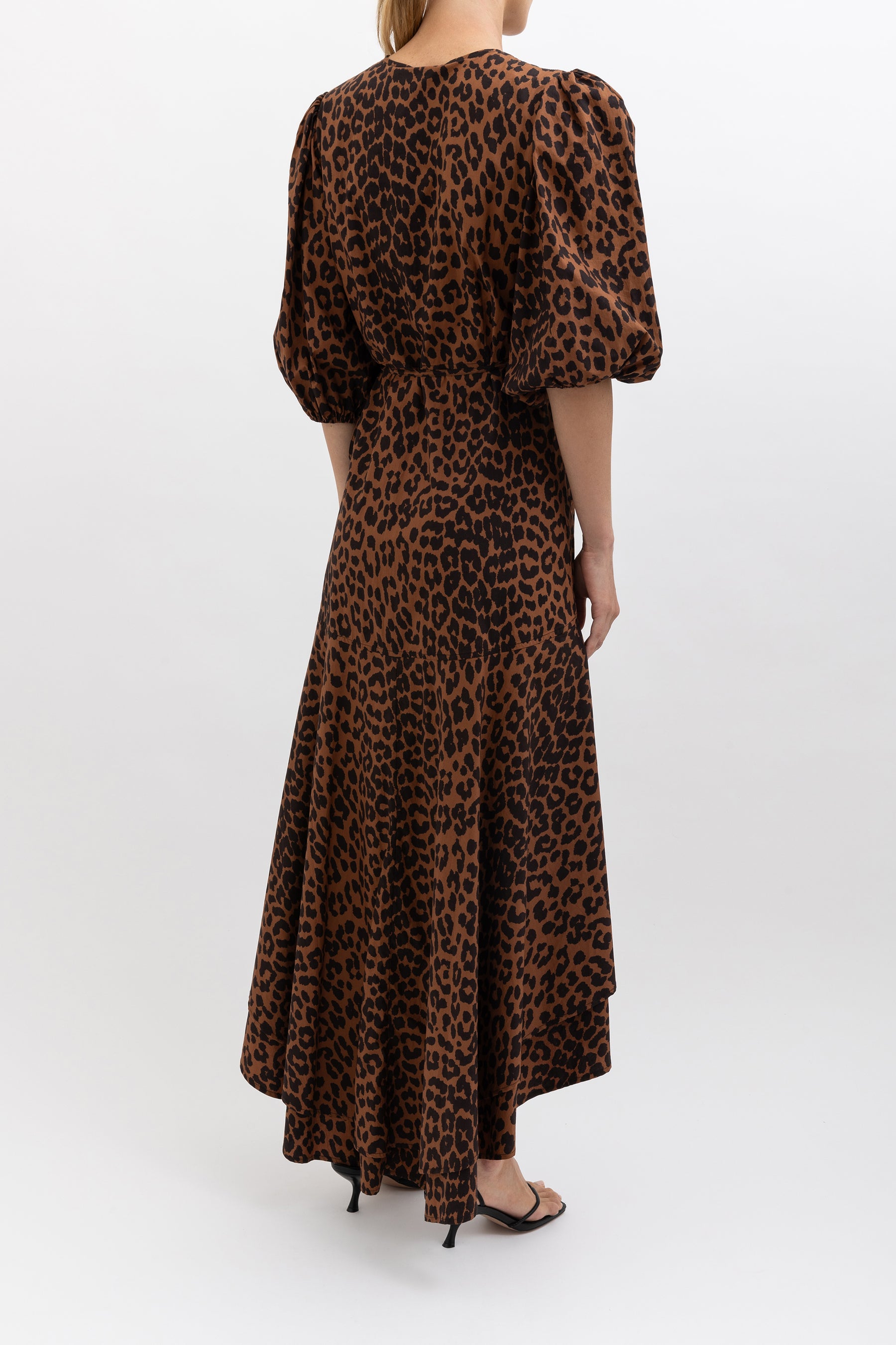 Leopard Print Wrap Dress