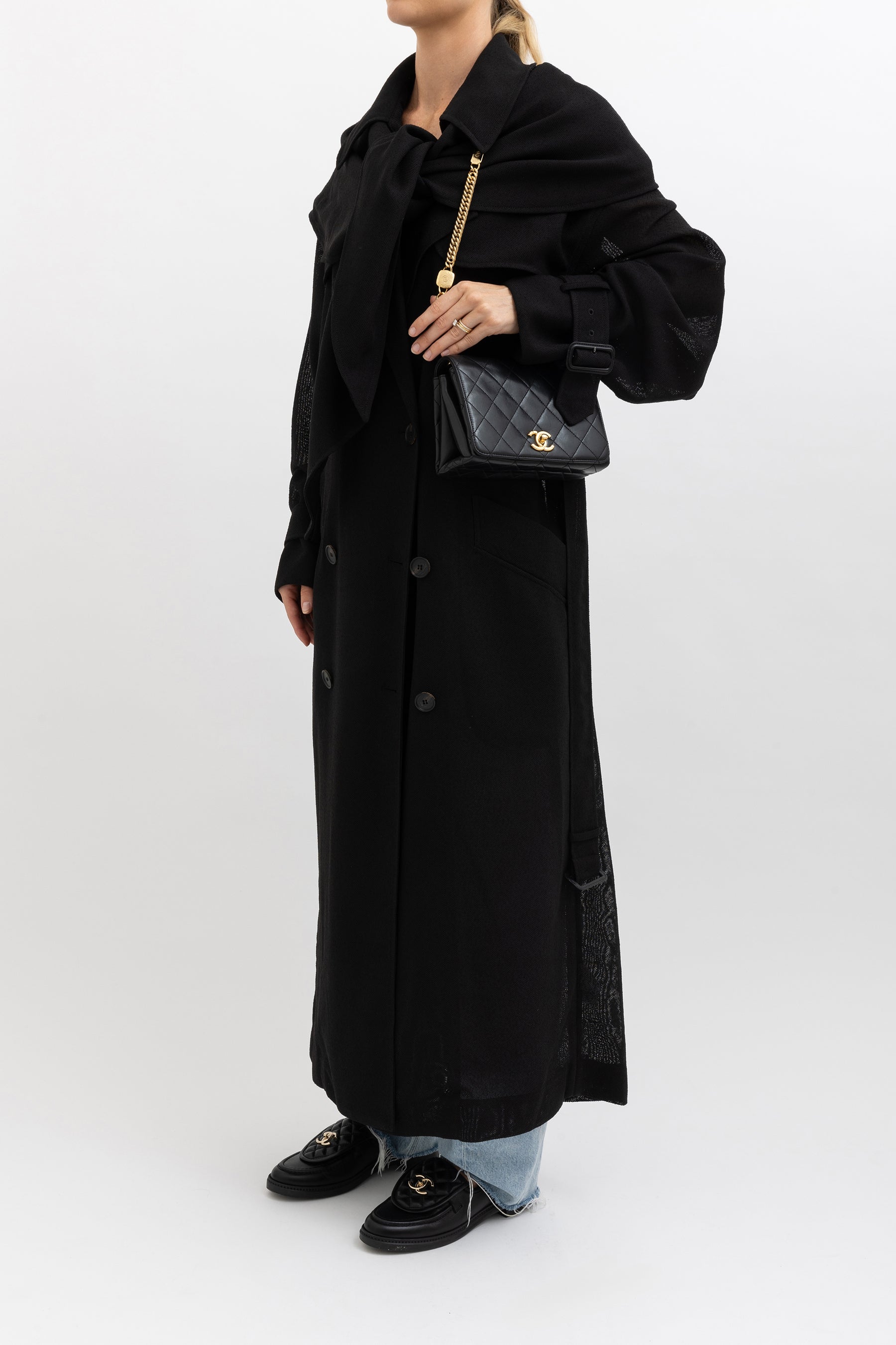 Wayfarer Trench Coat with Detachable Scarf