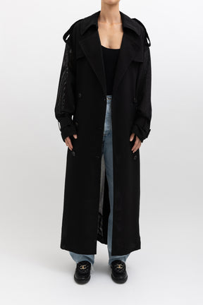 Wayfarer Trench Coat with Detachable Scarf