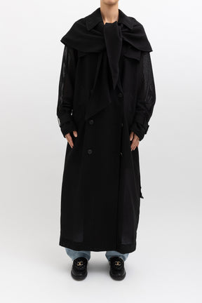 Wayfarer Trench Coat with Detachable Scarf