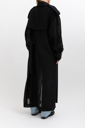 Wayfarer Trench Coat with Detachable Scarf