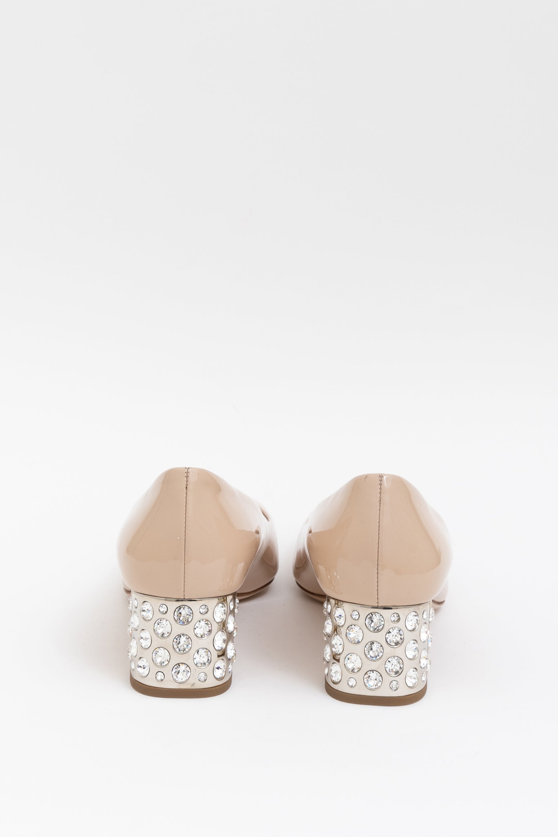 Patent Crystal Heel Pumps