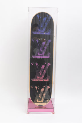 Virgil Abloh Neon LV Monogram Skateboard