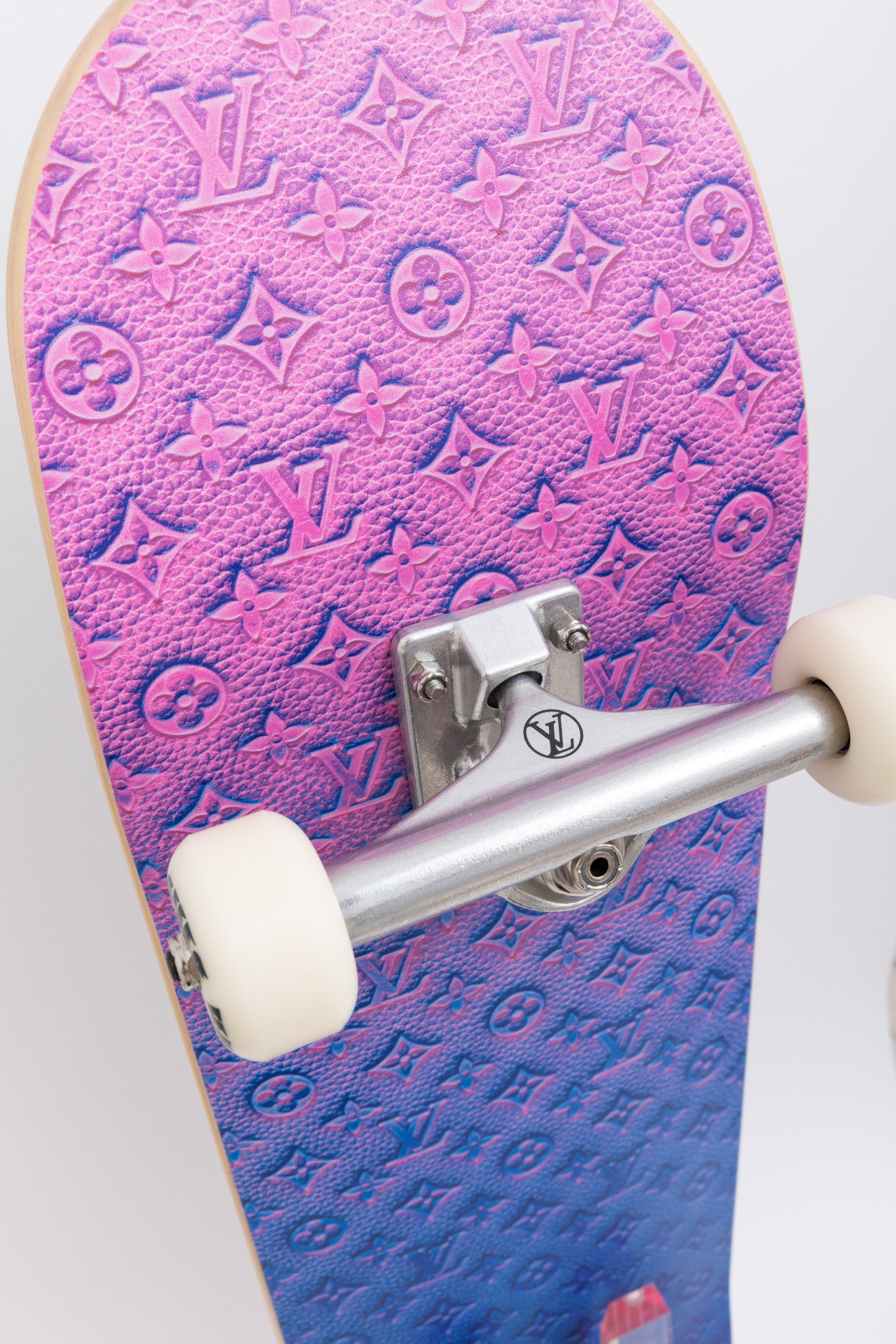 Virgil Abloh Neon LV Monogram Skateboard