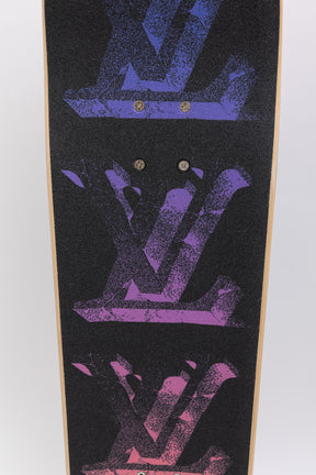 Virgil Abloh Neon LV Monogram Skateboard