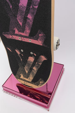 Virgil Abloh Neon LV Monogram Skateboard