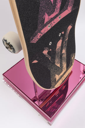 Virgil Abloh Neon LV Monogram Skateboard