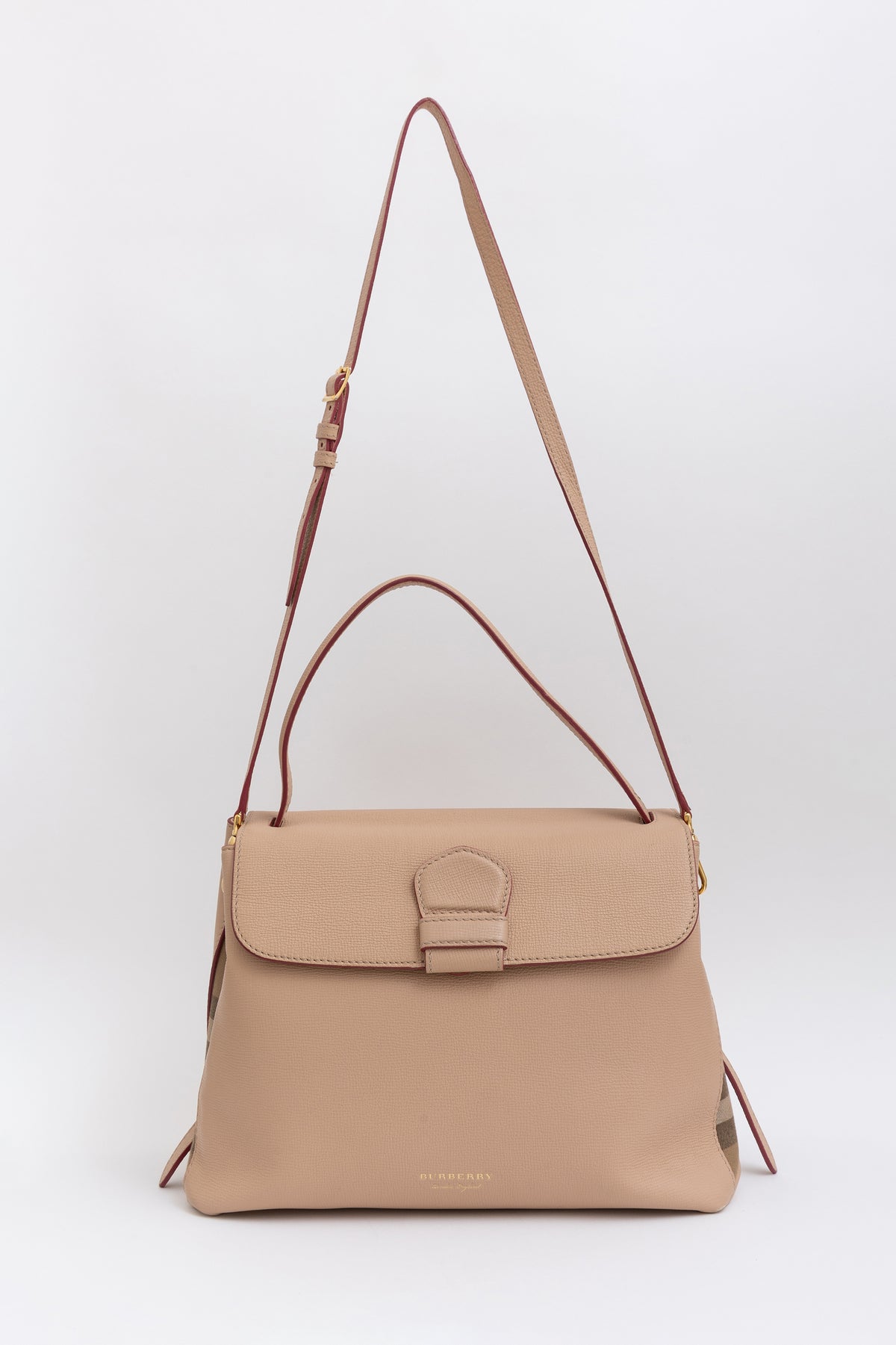 Camberley Leather Handbag Beige