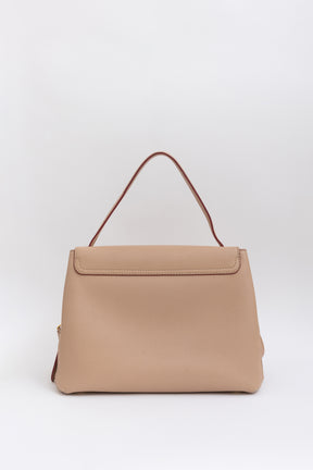 Camberley Leather Handbag Beige