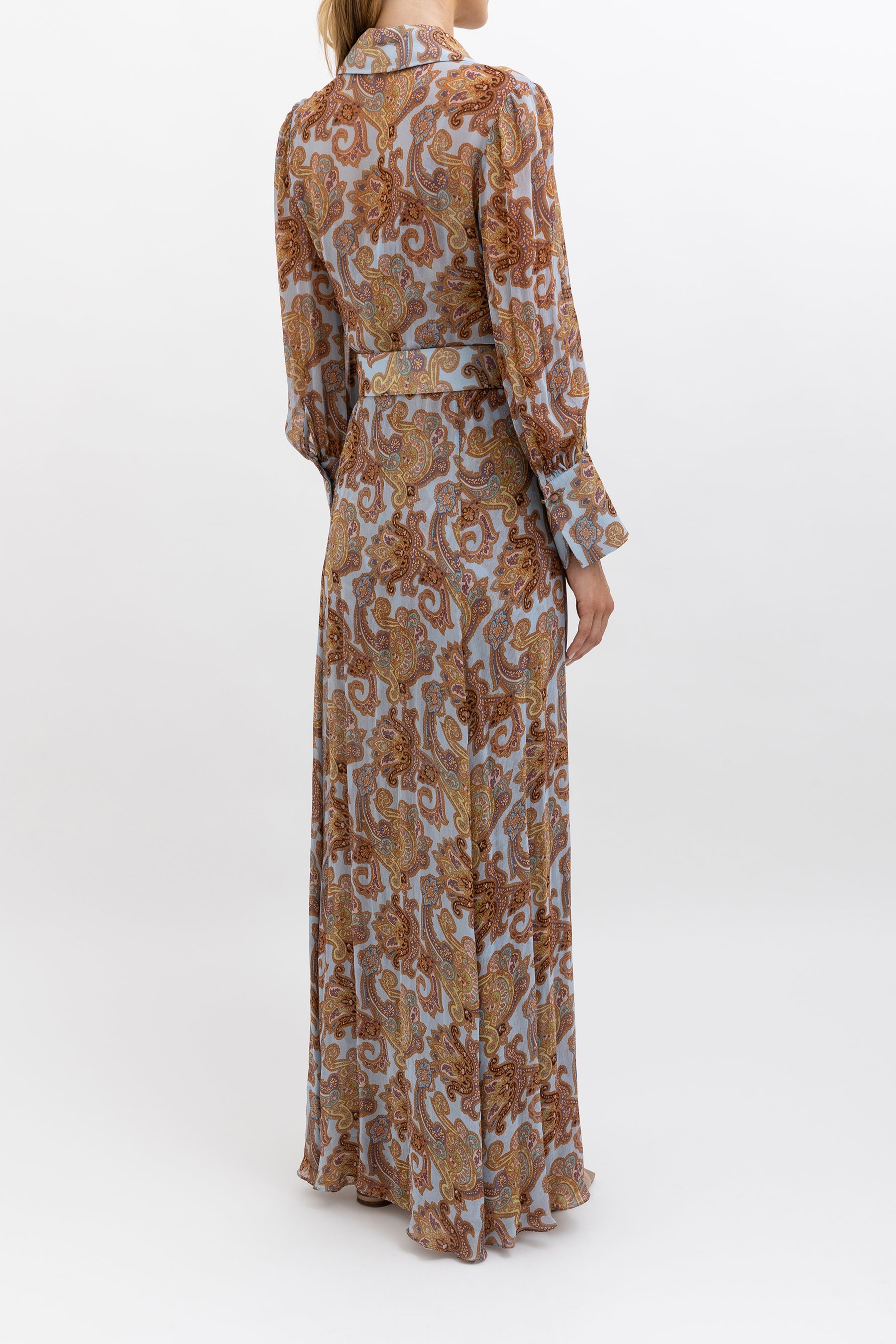 Foulard Print Silk Dress