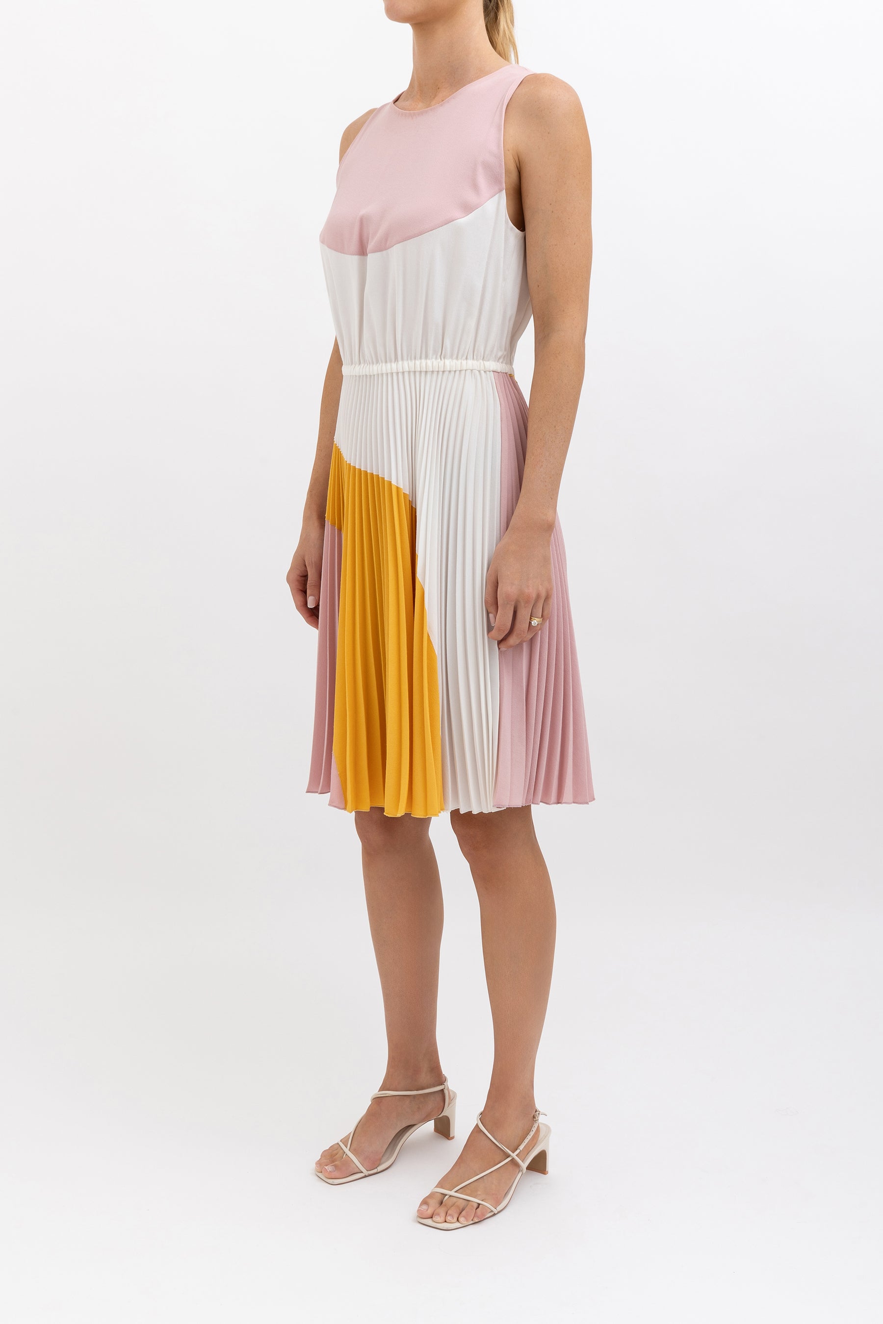 Pleated Midi Dress