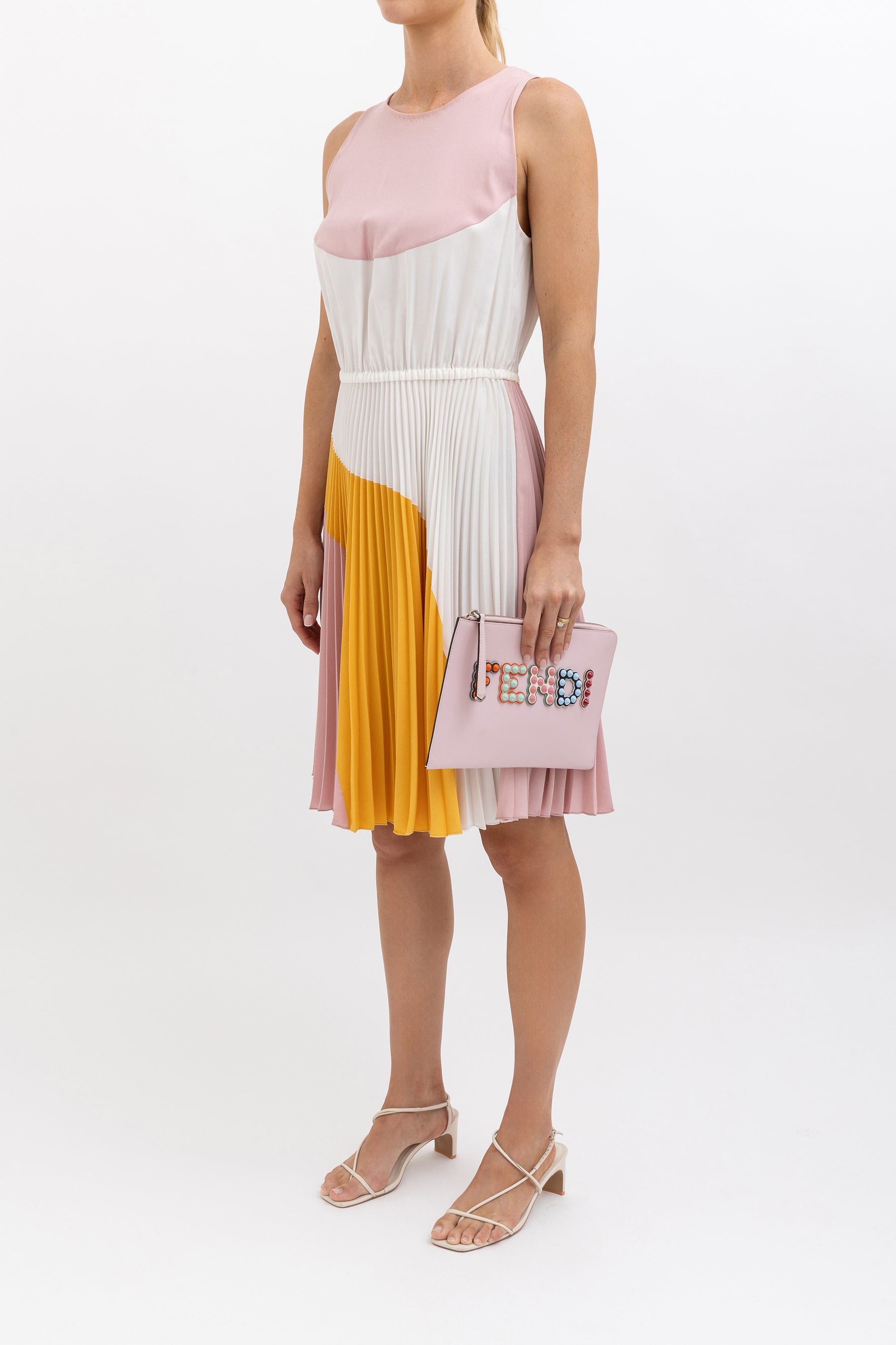 Pleated Midi Dress