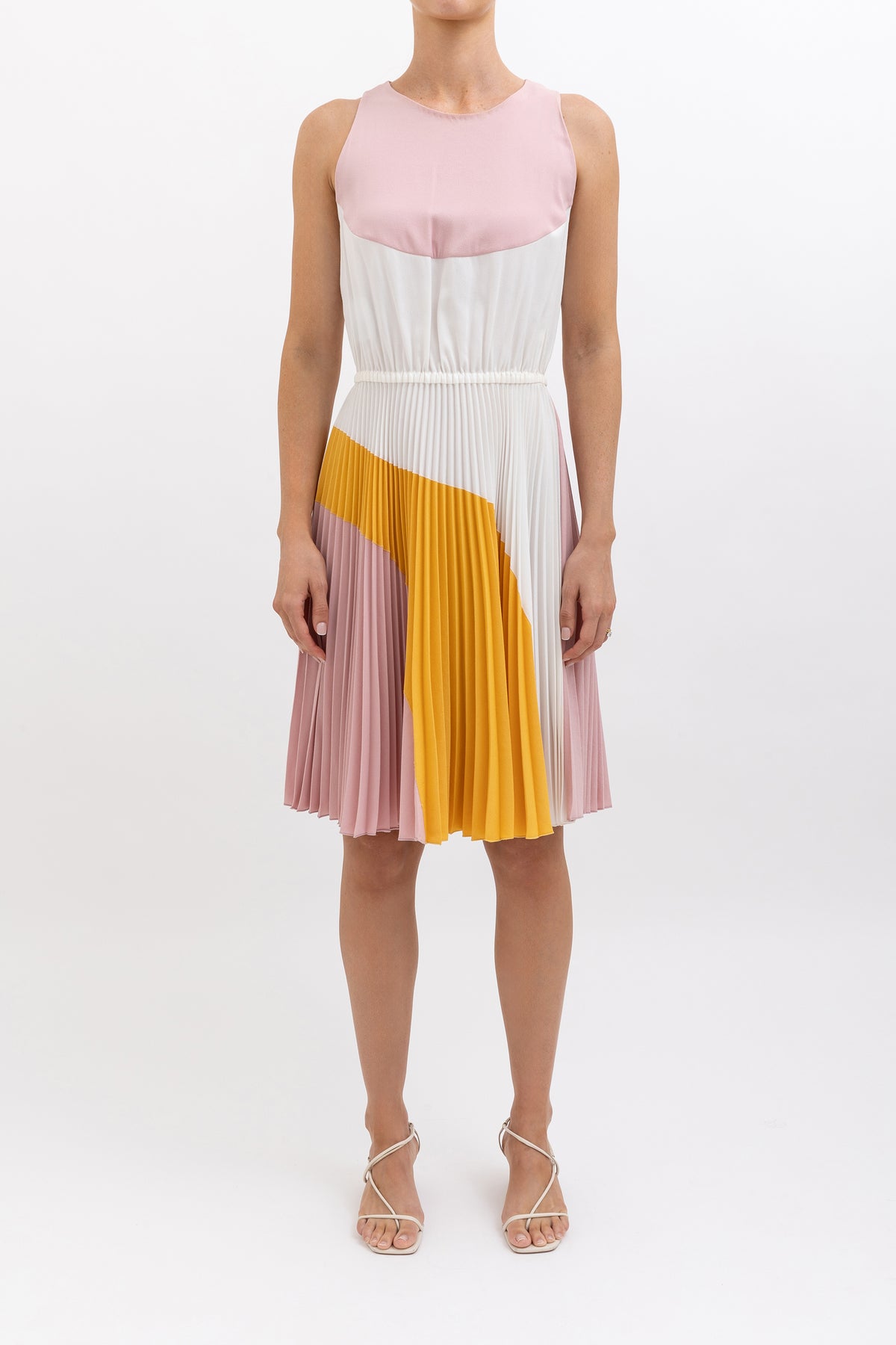 Pleated Midi Dress