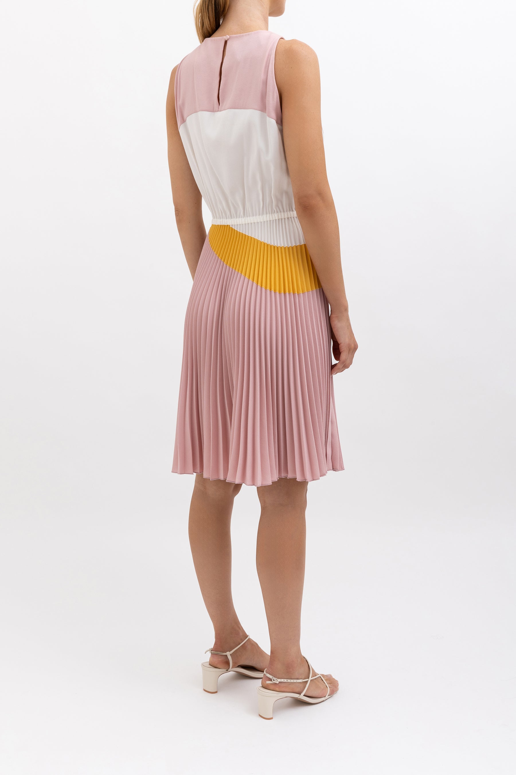 Pleated Midi Dress