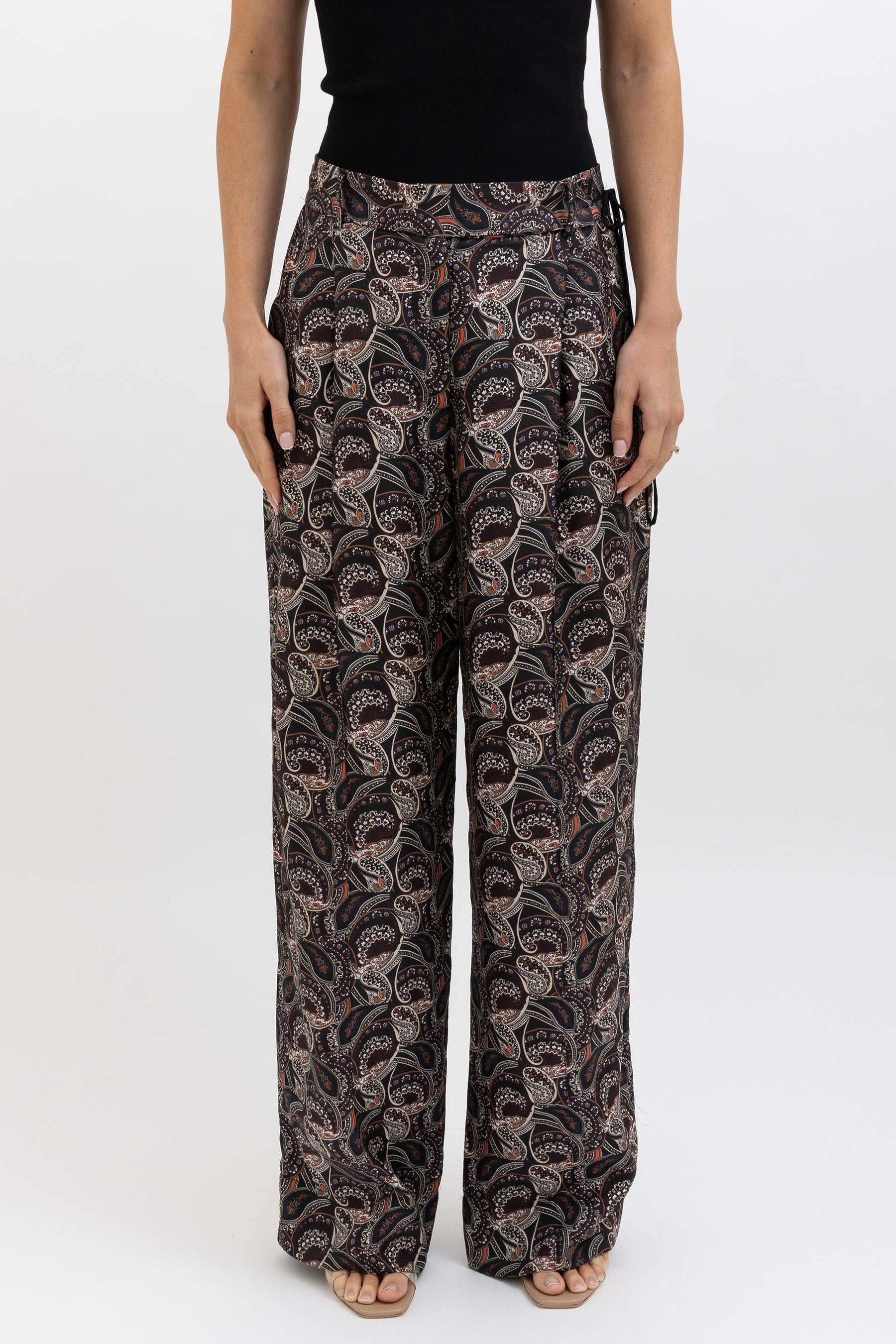 Paisley Silk Shirt and Pants Set