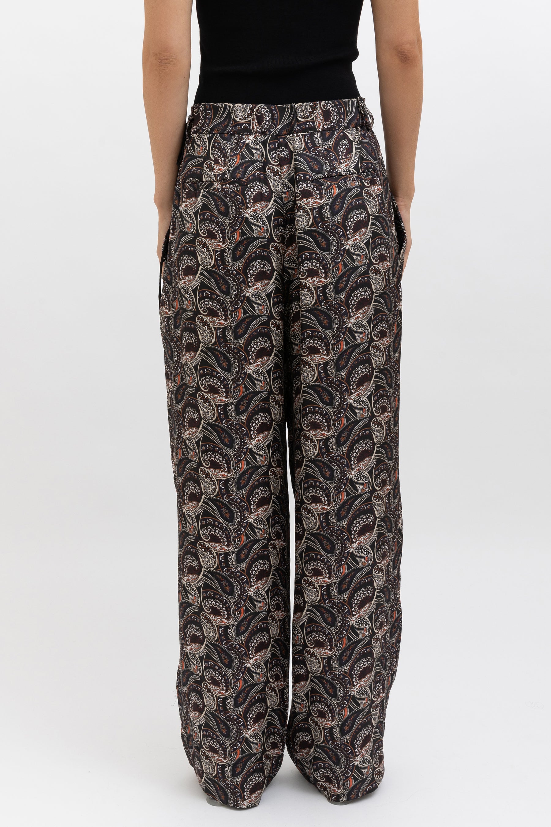 Paisley Silk Shirt and Pants Set