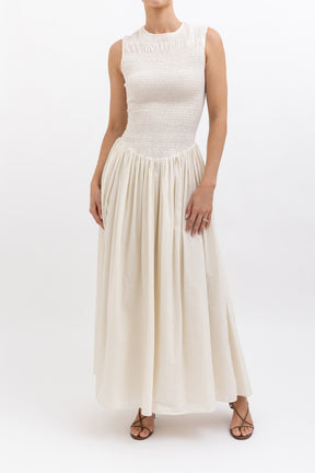 Ruched Bodice Maxi Dress