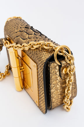 Python Print Chain Shoulder Bag