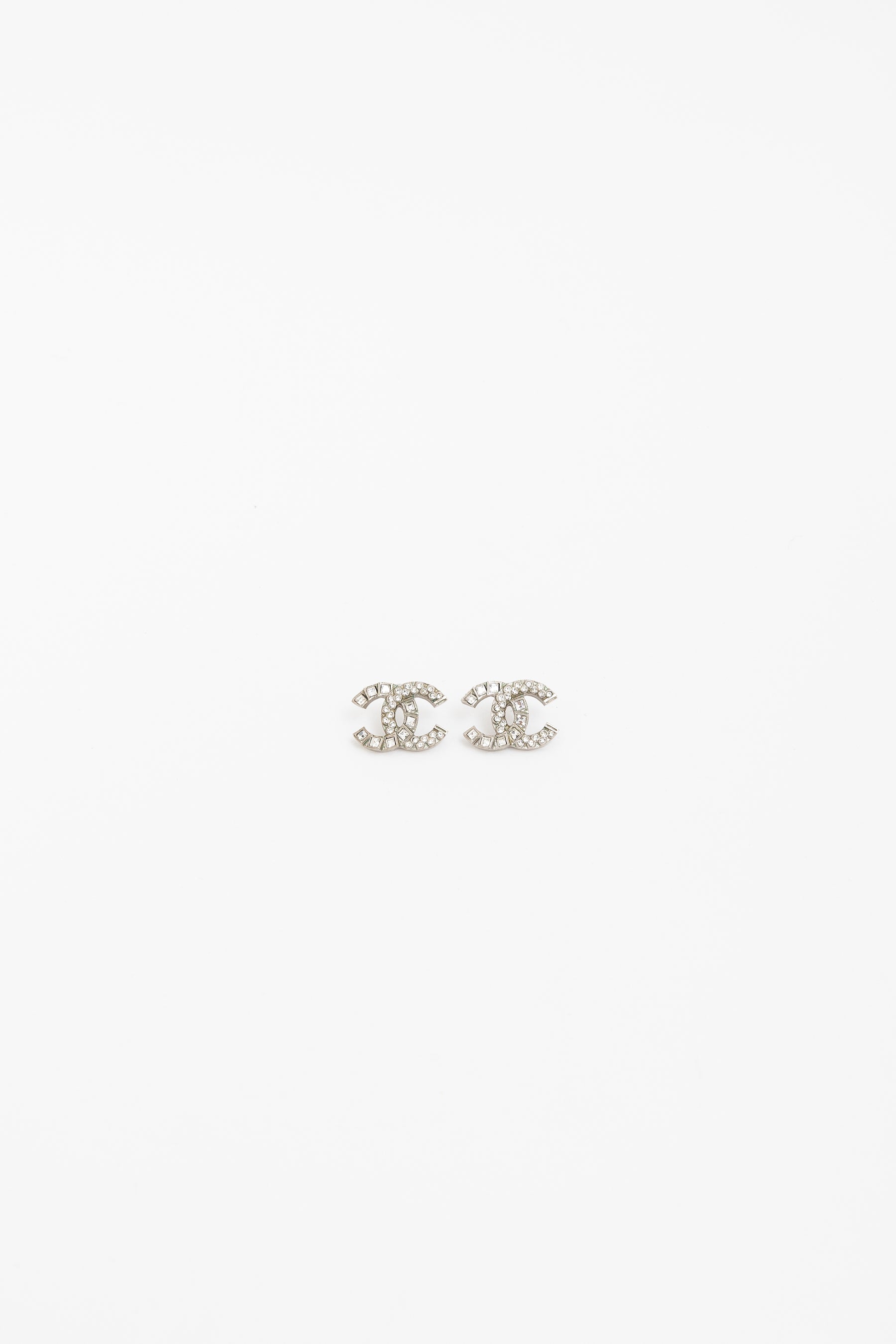 Crystal Logo CC Earrings