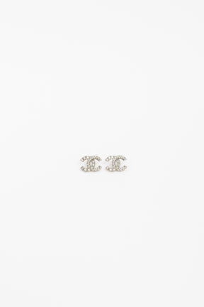 Crystal Logo CC Earrings