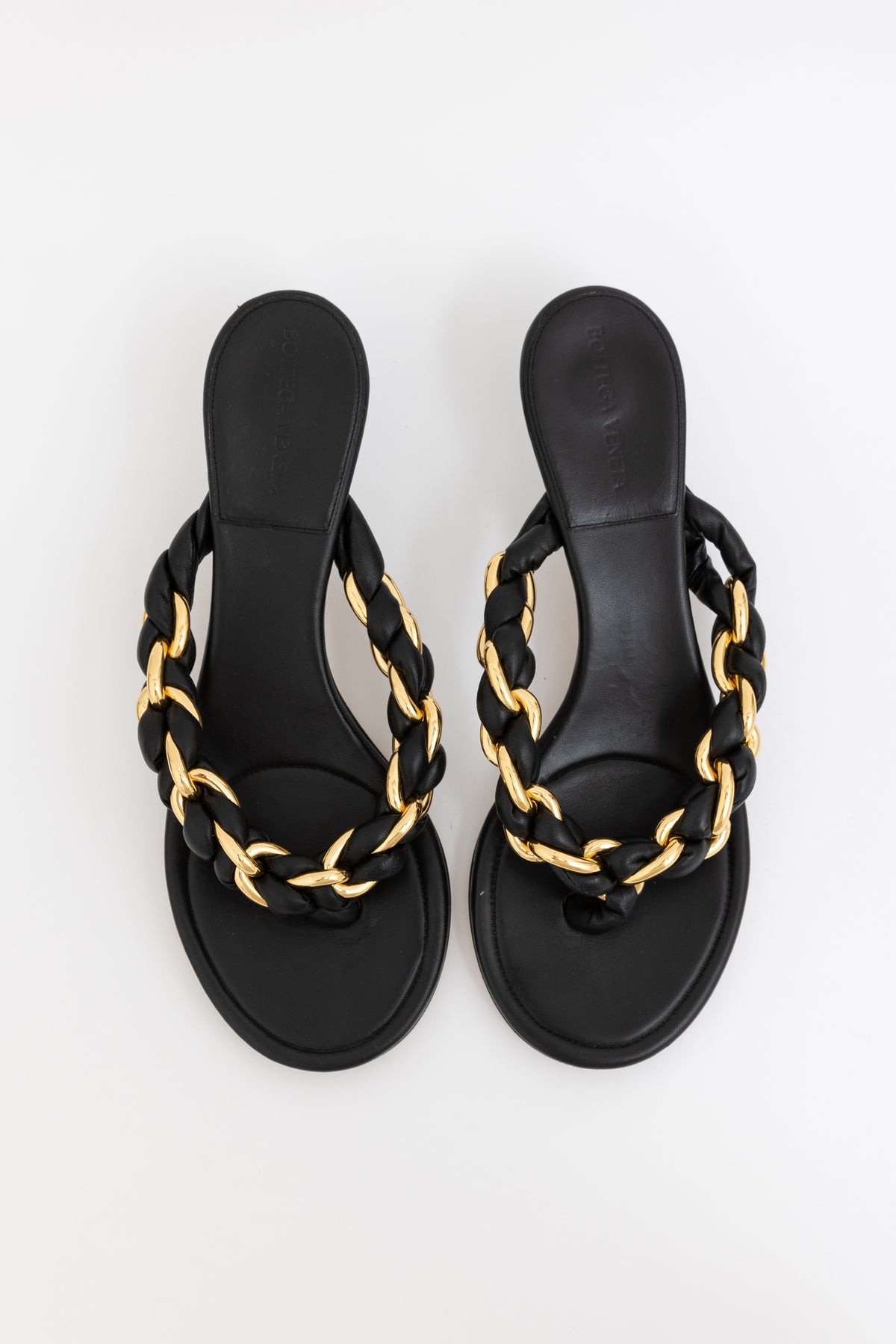 Braided Chain Thong Heel