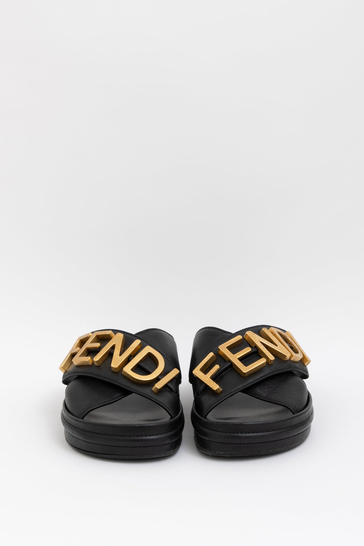 Fendigraphy Flat Slide Sandals