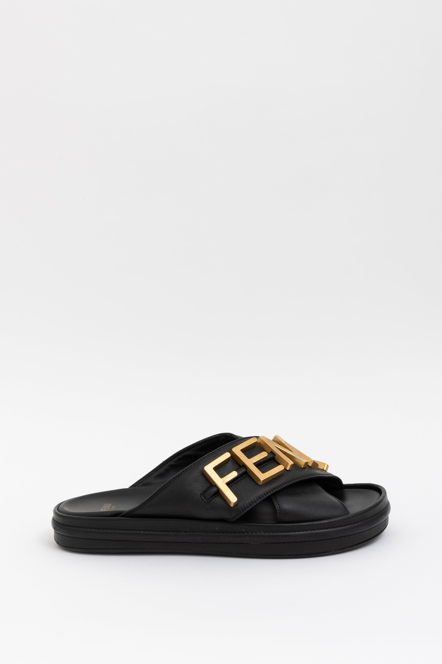 Fendigraphy Flat Slide Sandals