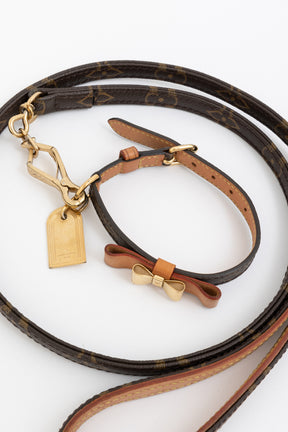 Monogram Leash and Collar Set