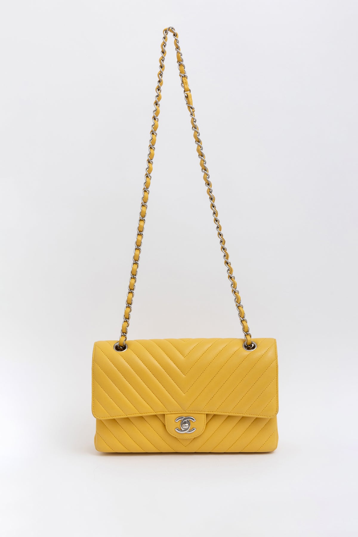 Chevron Medium Classic Flap Bag