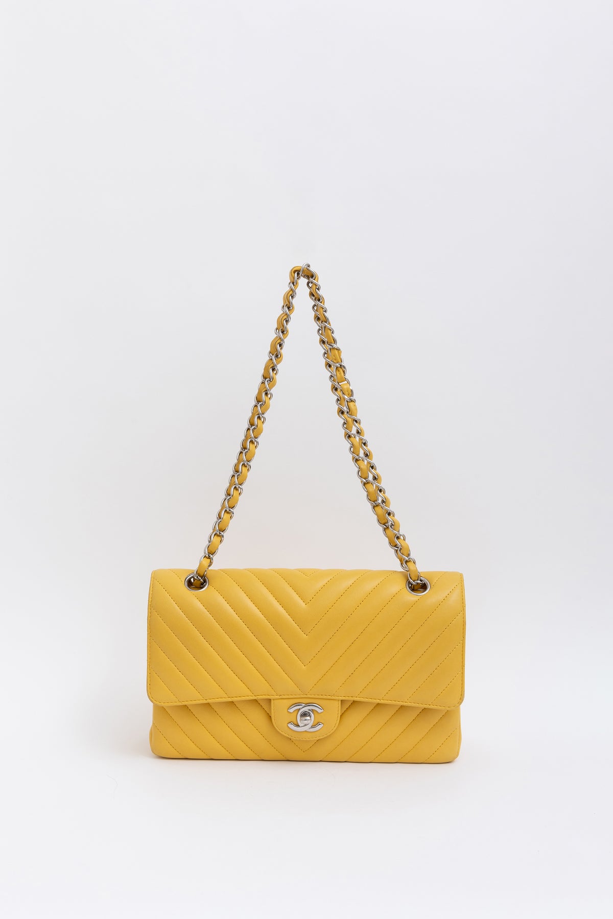 Chevron Medium Classic Flap Bag