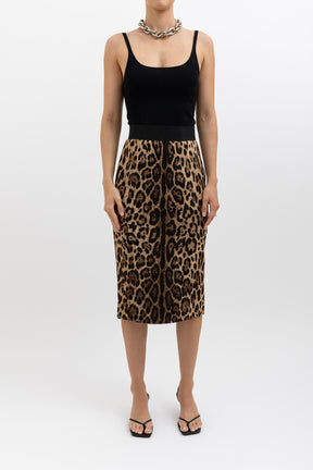 Leopard Print Skirt