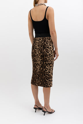 Leopard Print Skirt