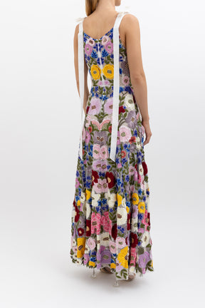 Nya Floral Embroidered Gown