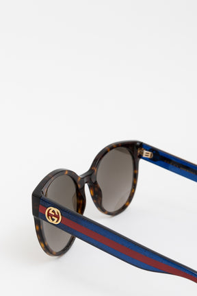 Stripe Tortoishell Sunglasses