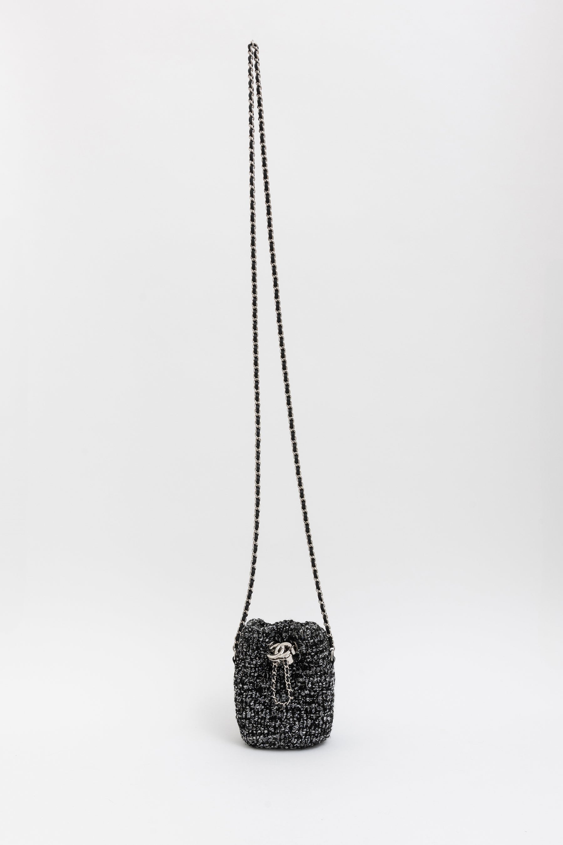 Tweed Mini Bucket Bag