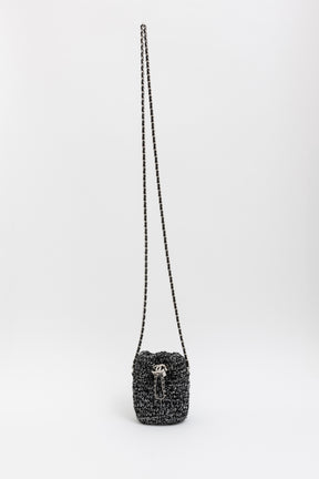 Tweed Mini Bucket Bag